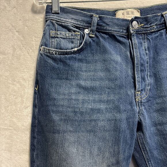 Free People We The Free Women’s 26 Straight Leg Jeans Maggie Distressed Denim - Picture 6 of 16